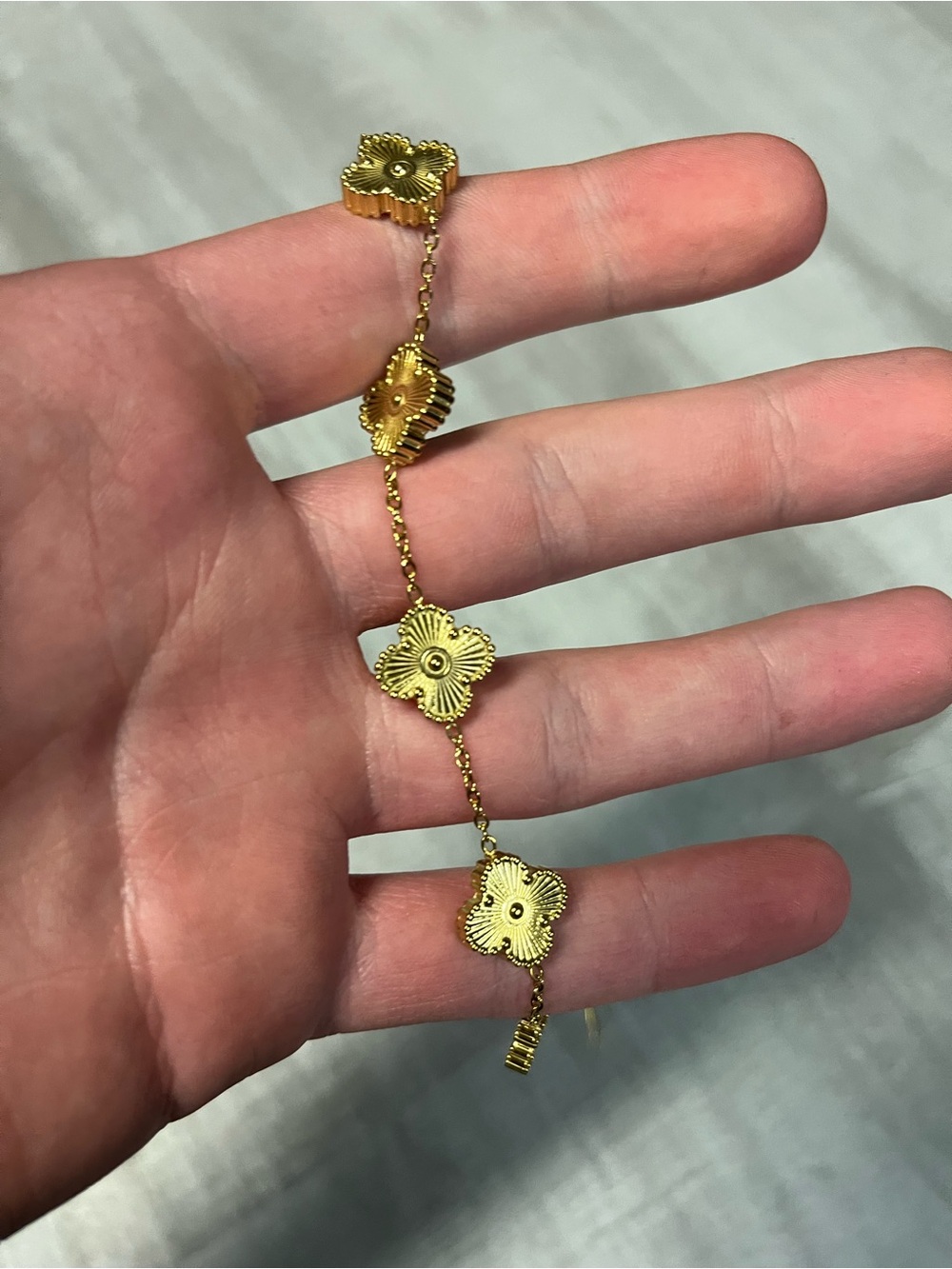 4 Clover Leaf Gold Bracelet - VCA Inspired
